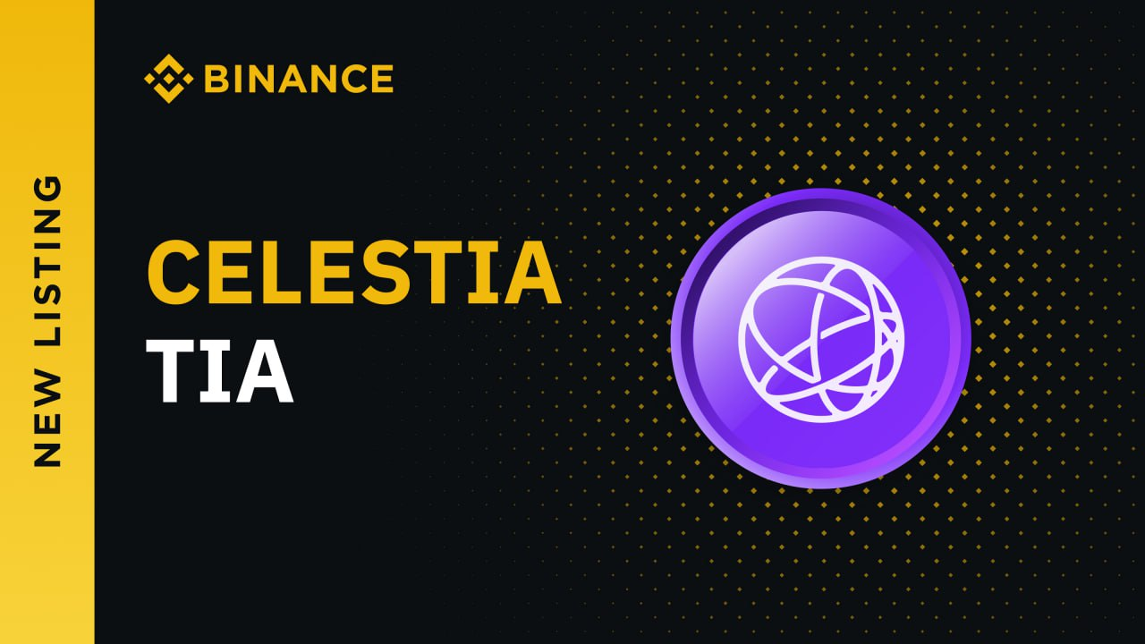 Binance announces the listing of Celestia (TIA)