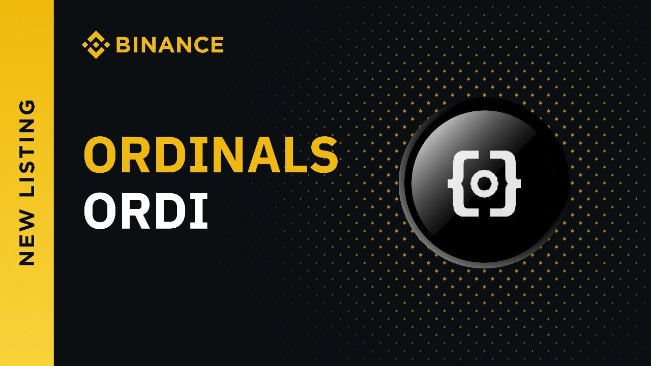 Binance announces the listing of Ordinals (ORDI) on the platform